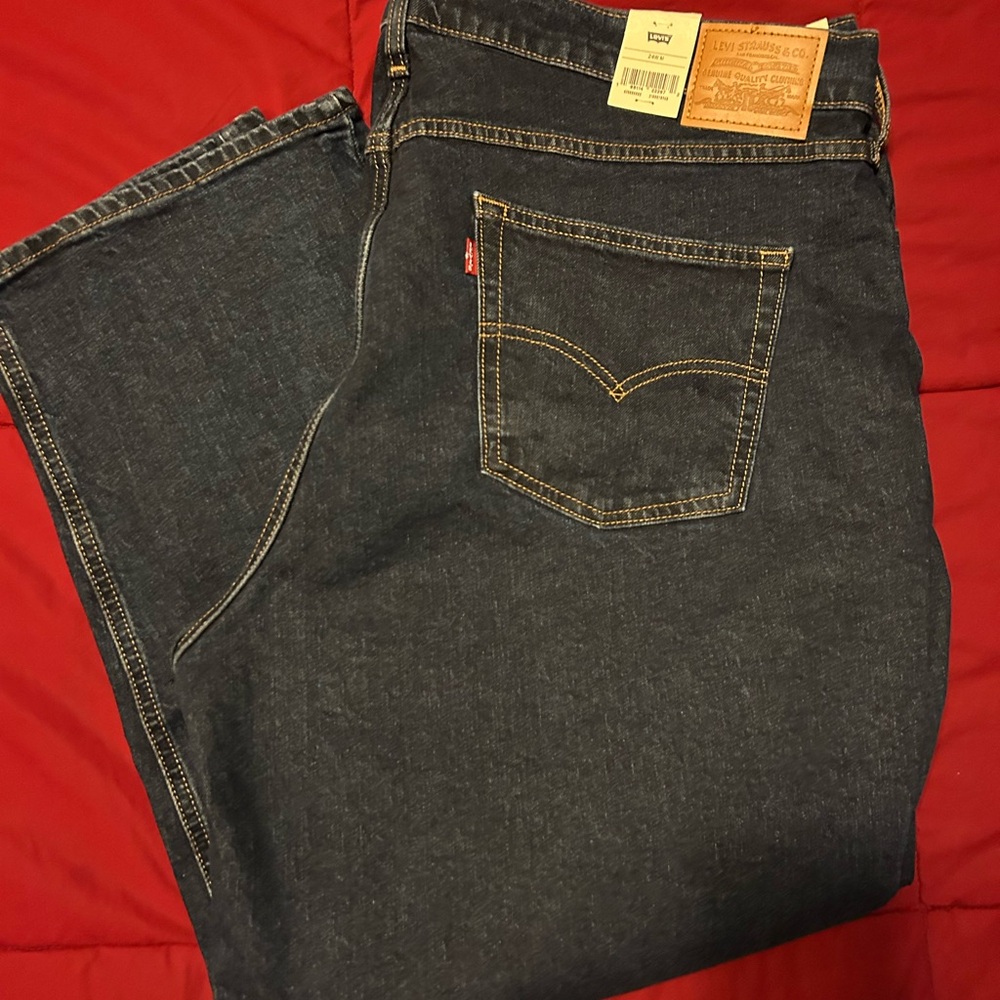 Levi's Blue Relaxed Fit Jeans with Classic Indigo Wash